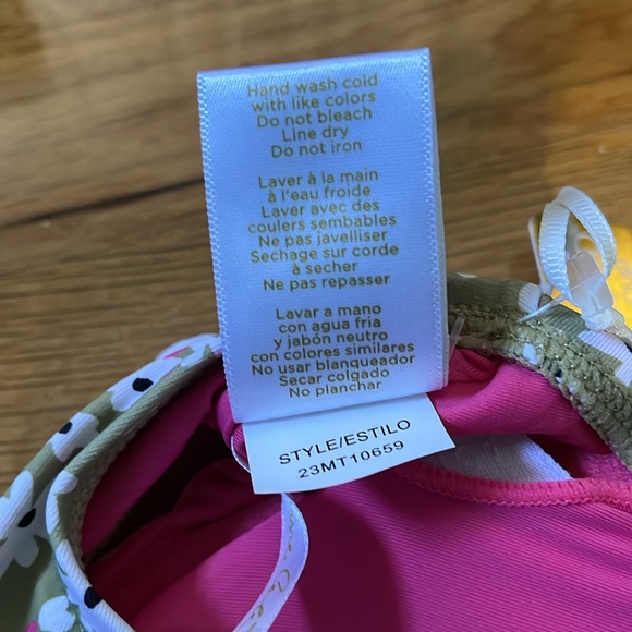 Anne Cole Retro Underwire Bikini Swim Top 34DD/36D - Picture 7 of 8